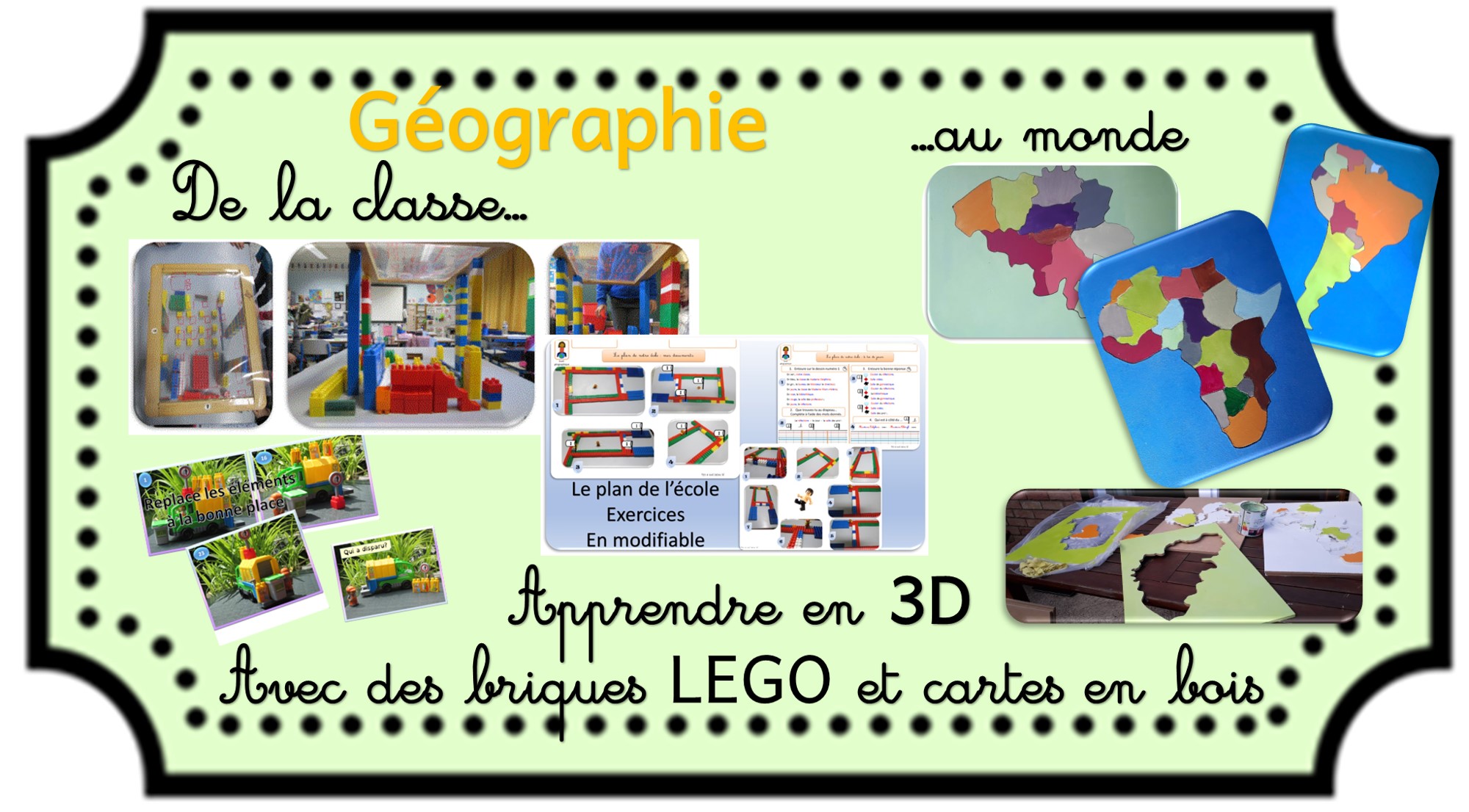 Cartes et légos pour de la géo en 3D - Dys é moi